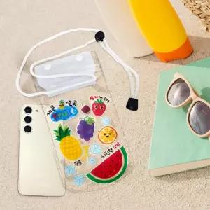 아트박스/탑키드 과일 투명 스티커 핸드폰 목걸이 지갑 꾸미기