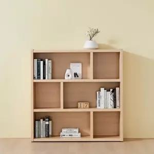 오스트 3단 1200 와이드 가로형 책장 선반 잡지꽂이 낮은책장