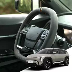 EV3 본투로드 알칸타라 핸들커버 더블 D컷