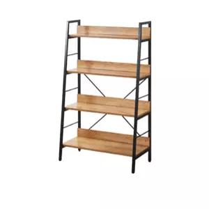 4단책장 다용도수납 철제선반 철제 철제책장 사다리형 4단책장 철제책장