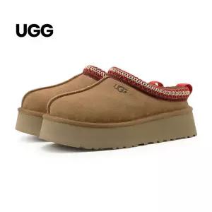UGG 타즈 2 플랫폼 뮬 털슬리퍼 샌들 체스트넛 (1174471-CHE)
