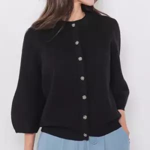 [헤이올리] 로즈소매 니트 가디건 NHK004