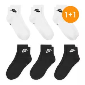 [나이키] 1+1/총6켤레 스포츠 양말 로고크루삭스 단목 3PACK 블랙/화이트