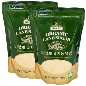 이가네 비정제 유기농 원당 황설탕 1kg x 2개,이타자 사탕수수 원당