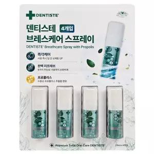 덴티스테 브레스 스프레이 프로폴리스 15ml x 4개 무료배송 gx