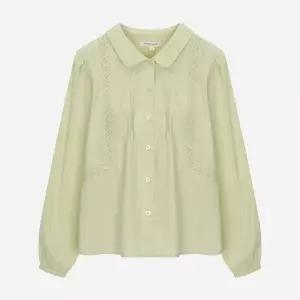 [롯데백화점]써스데이 아일랜드 [여성]레이스패치 셔츠 블라우스(T256MBL140W)