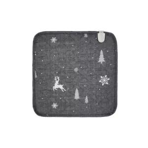 한일의료기 국산 1인 온열 전기 방석 워셔블 눈꽃사슴