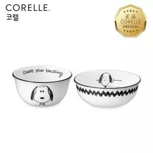 [코렐] 스누피앤찰리에디션 한국형 공기 1P, 대접 1P