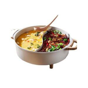 전기 훠궈냄비 홈파티 샤브샤브 양쪽 마라탕 반반냄비