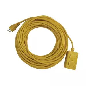 미주산업 2구 연장 코드선 멀티탭 MJC-1520 1.5SQ 20M/전기 연장선 리드선 캠핑용 작업 3구 공사 공연 접지