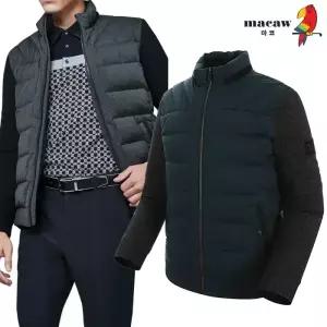 (남성)소매 니트 포인트 구스다운 점퍼_MMM4DJ02