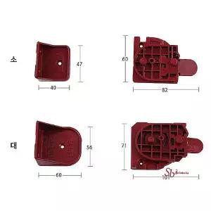 상다리부속 밥상 좌탁 접이식 부품 교자상 4개1세트 테이블 원터치식사이즈택fgh628