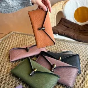 튜링르 돈들어 오는 여성 소가죽 장지갑