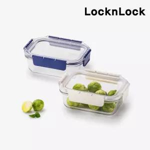 락앤락 반찬통 유리 밀폐용기 탑클라스 직사각 630ml 
