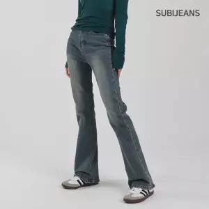 [기장선택] 캣브러쉬드 레트로 워싱 슬림부츠컷 데님팬츠 5color 여성청바지