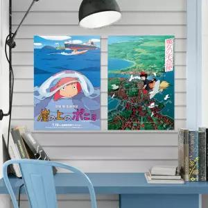 지브리포스터 영화포스터 토토로 포뇨 펠트 패브릭포스터