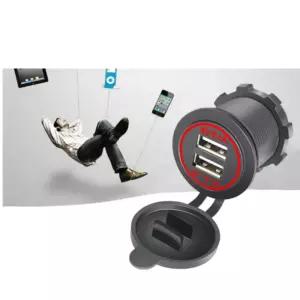 캠핑카 매립형 USB 충전 소켓 듀얼 고속 방수 차량 전원 공급