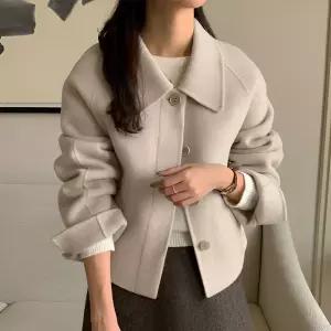 [예쎄] 데일리 원버튼 카라넥 숏 코트(S5WCT021A)