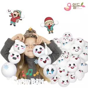 유아월드 헝겊 눈싸움 스노우볼 세트 40개 눈놀이 눈송이공 헝겊공 겨울 레크레이션 게임 놀이 KC인증