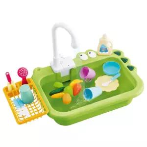 하늘썬별 물나오는 리틀쉐프 싱크대 주방놀이 그린 vdwdwdp23i