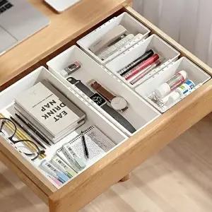 [셀러허브 1]길이조절 칸막이 서랍 정리함 수납함 파티션 트레이 M