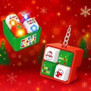 크리스마스 딸깍이 키링 키보드 열쇠고리 LED 멜로디 단체선물