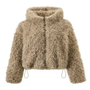 [비엔엑스]래빗 후드 시어링 퍼 스트링 자켓 (BX4JK028L0)