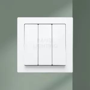 나노 유로 3구 스위치 융스타일 유럽형 사각 전기 전등 조명 매입 