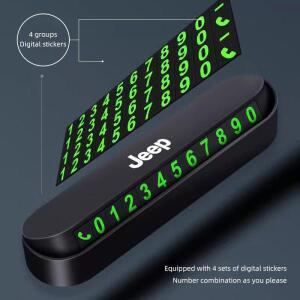 [누리정비]1Pcs 자동차 임시 주차 카드 전화 번호 액세서리 지프 레니게이드 컴패스 그랜드 체로키 랭글러