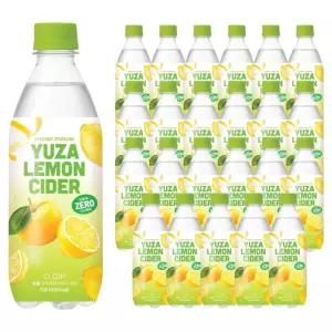 클룹 유자레몬 가성비 대용량 사이다 제로 24개 500ml