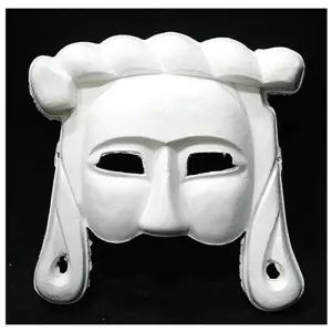 종이탈 반각시탈 5개 - 51750/교재/꾸미기/만들기/칠하기/붙이기/펄프/몰드/교과서/동화/형상/종이/친환경