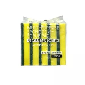 성보크리미 항균 다목적 스펀지 수세미 (5입)