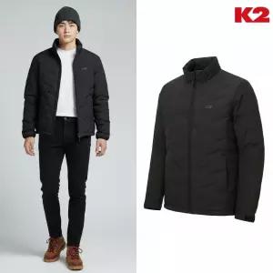 [백화점 정품] K2 패딩 남자 부스트 튜브 슬림 다운 블랙 경량 숏 자켓 점퍼