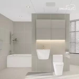 [DAELIM]대림바스 포세린 에디션 샌드 LED 와이드 슬라이딩장 거실욕실 리모델링