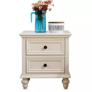 침대 협탁 클래식 월넛 엔틱 사이드 테이블 서랍장