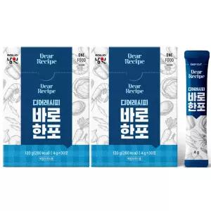 바로한포 분말육수 샤브샤브 잔치국수 가루 멸치 30포 x 2개