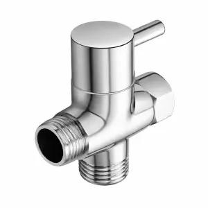 황동 T밸브 3방향조절 비데 아답타 수도꼭지 1개