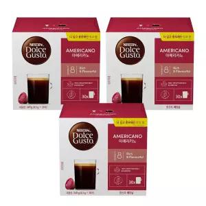 돌체구스토 아메리카노 오피스 홈카페용 캡슐커피 8.3g 30개입 3개