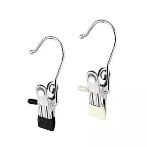 초강력 논슬립 외걸이 집게 100개 만능 옷걸이 미끄럼방지 집게 걸이 모자걸이 바지걸이 치마걸