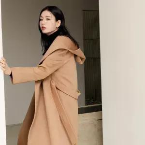 콜롬보원단 카멜100 후드코트