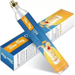 소다스트림 가전제품(아트 테라 셀처 메이커 제외)과 호환되는 블루 플래그 60L Co2 카보네이터 14.5온스