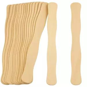 컨세션 에센셜 원목 선풍기 손잡이 8인치 100개 결혼식 프로그램용 점보 공예 스틱