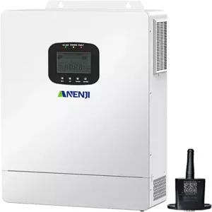 6500W 하이브리드 태양광 인버터 48V 듀얼 MPPT 300V 60A 충전기 스플릿 페이즈 120V 가정용 부하를 위한