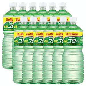 불스원 레인OK 에탄올 그린워셔액 1.8L, 12개
