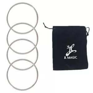 닌자링 마술 이어지고 포함 초고퀄 연결 풀리는 JL매직 링이 파우치 프리미엄 소링 손끝에서