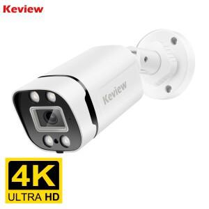 4K 8MP POE IP 카메라 오디오 야외 POE/POE 아님 H.265 Onvif Bullet CCTV 홈 5MP 컬러 야간 투시경 보안
