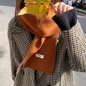 OHS-NAN2516 베이직 뜨개 니트 머플러