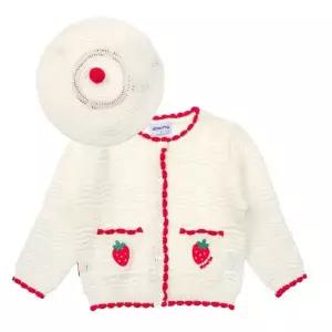 [롯데백화점]압소바 압소바 리즈벨 니트 크로셰 가디건+베레모 A1123604-A1131602