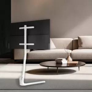 75인치티비거치대 50 55 65 대형 LG 삼성 TV 이젤형 스탠드 거치대 화이트