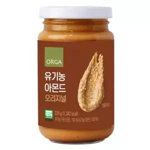 올가 유기농 아몬드 오리지널 티타임 홈카페 식빵 모닝빵 시럽 200g 견과류버터